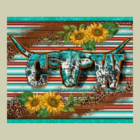 Western Cow Serape Leopard Sunflowers Mousepad Heavy Core Tee | Teevron