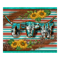 western cow serape leopard sunflowers mousepad | Teevron