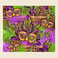 Mardi Gras Carnival Masks And Fleur De Lis Ladies Tee | Teevron