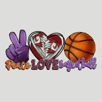 Peace Love Basketball Zipper Hoodie | Teevron