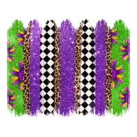 Mardi Gras Brushstrokes Ladies Tee | Teevron