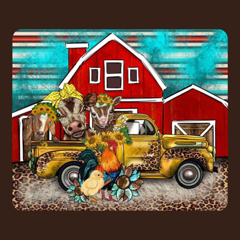 Western Truck Farm Animals Mousepad Heavy Core Tee by BarkalooDesign | Teevron