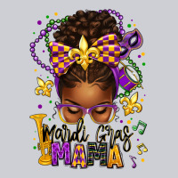 Mardi Gras Mama Afro Messy Bun Heavyweight Sweatshirt | Teevron
