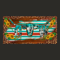 Western Howdy Cowgirl Leopard Serape   License Plate Template Heavy Core Tee | Teevron