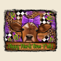 Happy Mardi Gras Y'all Cow Ladies Tee | Teevron