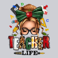 Teacher Life Blonde Caucassian Messy Bun Heavyweight Sweatshirt | Teevron