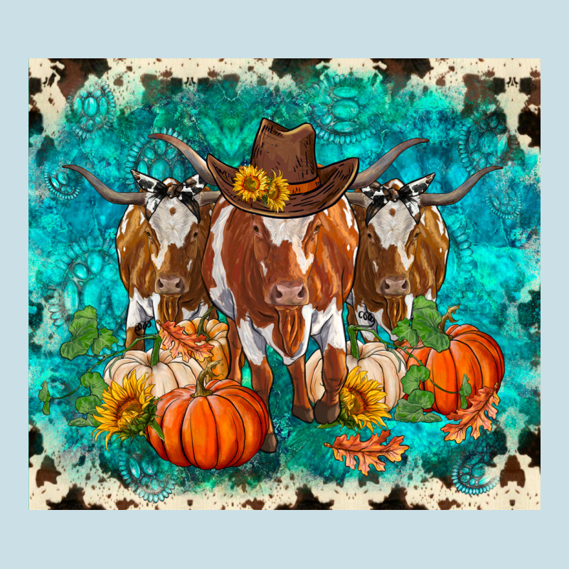 Fall Longhorn Cows Ladies Tee by RanaPortraitStore | Teevron