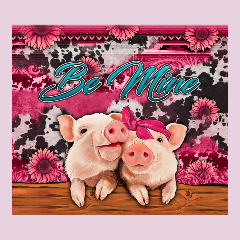Be Mine Valentine's Day Pigs Ladies Tee by Jasminsmagicworld | Teevron