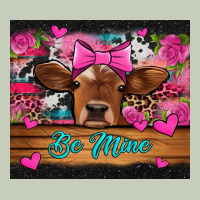 Be Mine Valentine's Day Cow Ladies Tee | Teevron