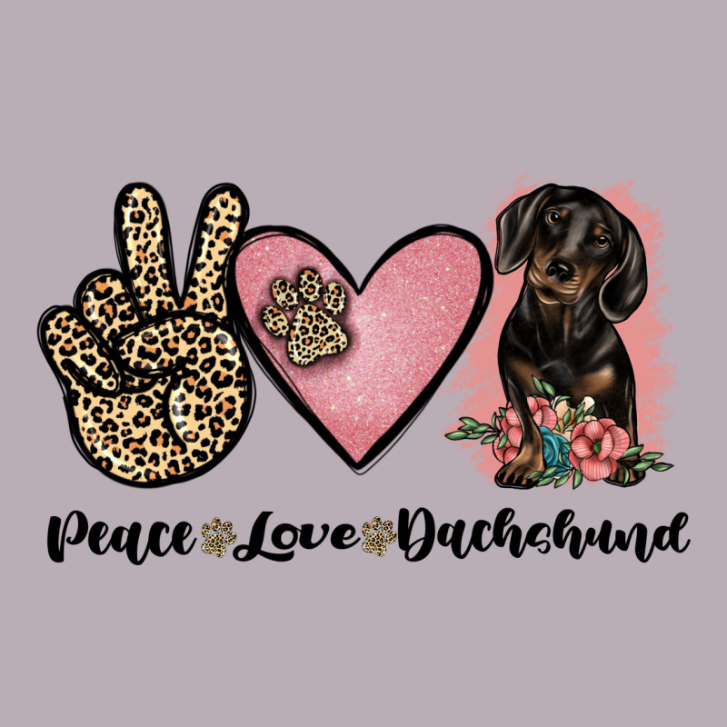 Peace Love Dachshund Vintage Tee by JahusDesignShop | Teevron
