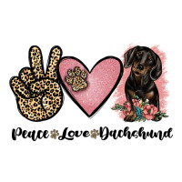 peace love dachshund | Teevron
