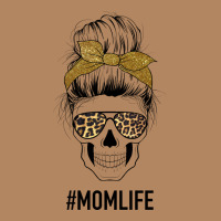 Glitter Patterned Leopard Mom Skull Long Sleeve Tee | Teevron
