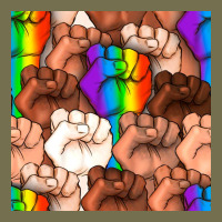 Pride Lgbtq Fists Seamless Pattern Vintage Hoodie | Teevron