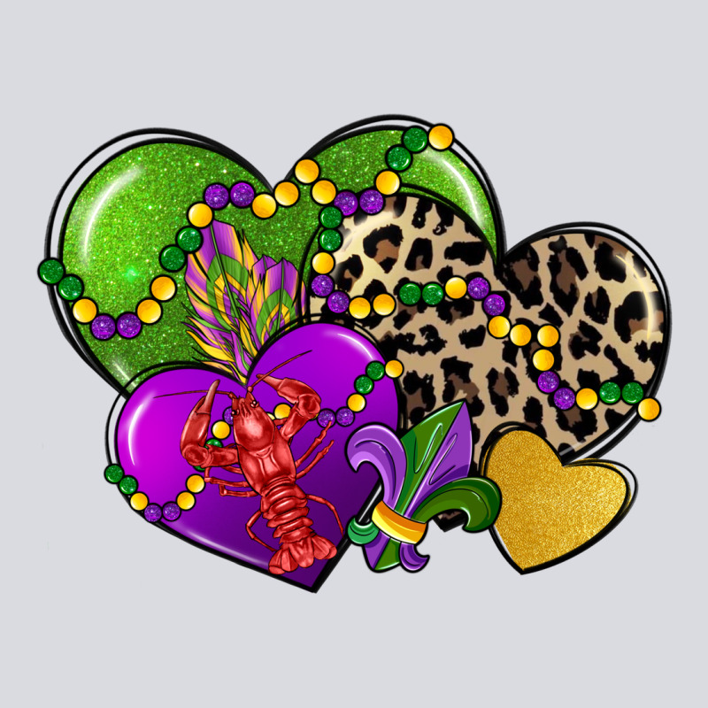 Mardi Gras Hearts Zipper Hoodie by CowGirlArtShop | Teevron