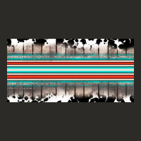 Western Cowhide Serape Sunflower Mama License Plate Heavy Core Tee | Teevron