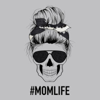 Black Glitter Cowhide Patterned Mom Skull Long Sleeve Tee | Teevron