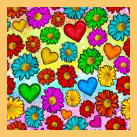 Pride Lgbtq Flowers And Hearts Seamless Pattern Vintage Hoodie | Teevron