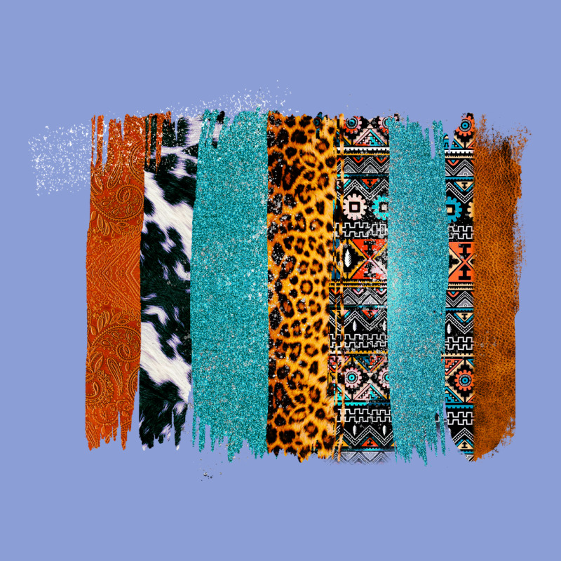 Western Leopard Glitter Aztec Cowhide Pattern Brushstroke Long Sleeve Tee by Bettercallsaul | Teevron