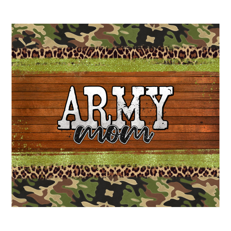 Army Mom Leopard Glitter Camouflage Ladies Tee by BarkalooDesign | Teevron