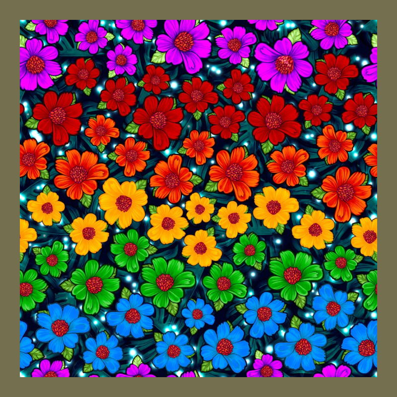 Pride Lgbtq Flowers Seamless Pattern Vintage Hoodie by BundleAndBundleShop | Teevron