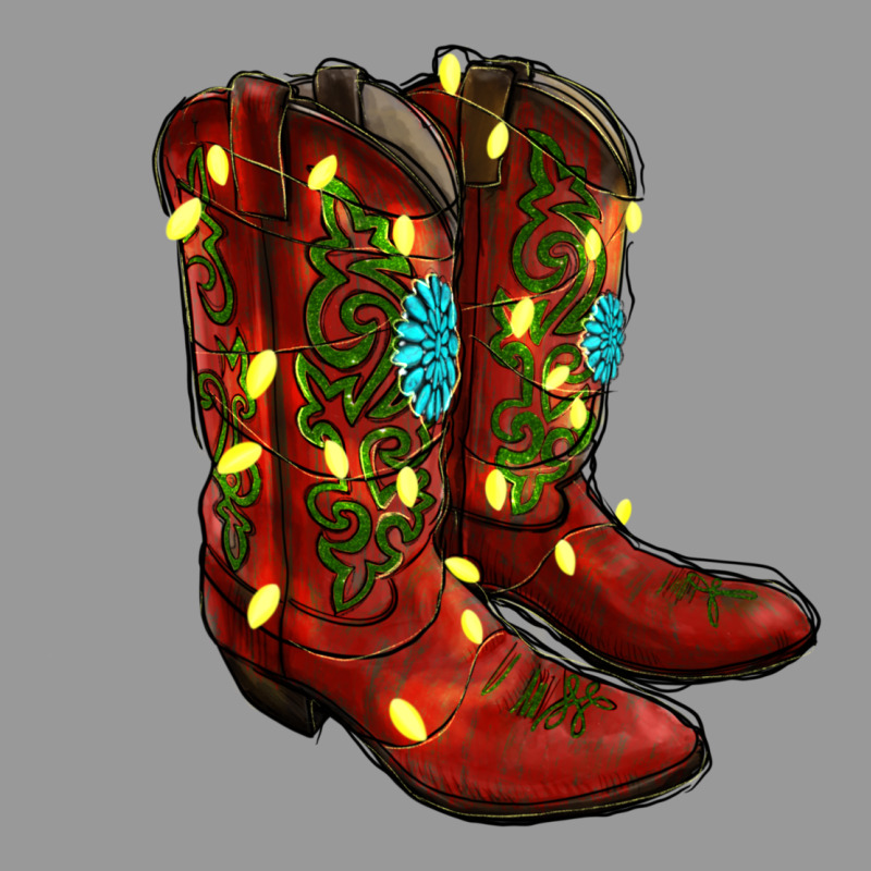 Cowboy Boots Christmas Vintage Hoodie by RanaPortraitStore | Teevron