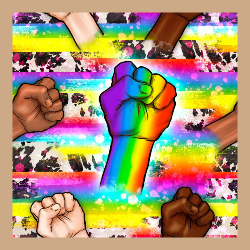 Pride Lgbtq Hands With Cowhide Seamless Pattern Vintage Hoodie by BundleAndBundleShop | Teevron