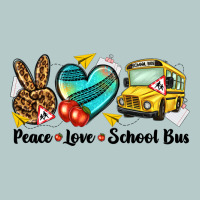 Peace Love School Bus Heavy Core Tee | Teevron