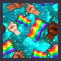 Pride Lgbtq Hands With Flag Seamless Pattern Vintage Hoodie | Teevron