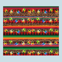 Christmas Lights Serape Ladies Tee | Teevron