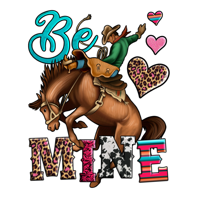 Be Mine Cowboy Rodeo Valentines Day Ladies Tee by Jasminsmagicworld | Teevron