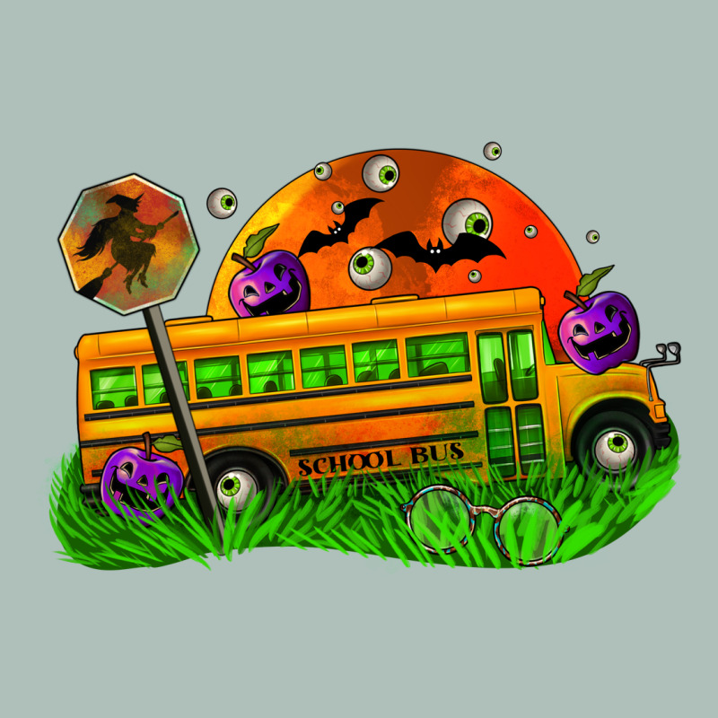 Halloween School Bus Heavyweight Hoodie by FaDigitalArtStudio | Teevron
