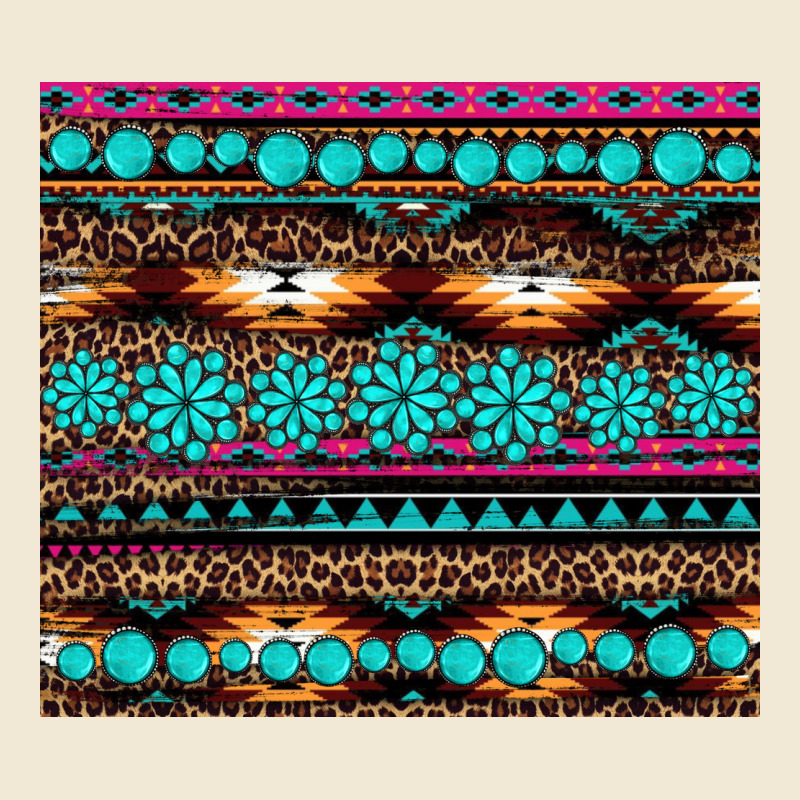 Leopard Aztec Turquoise Jewelry Ladies Tee by BarkalooDesign | Teevron