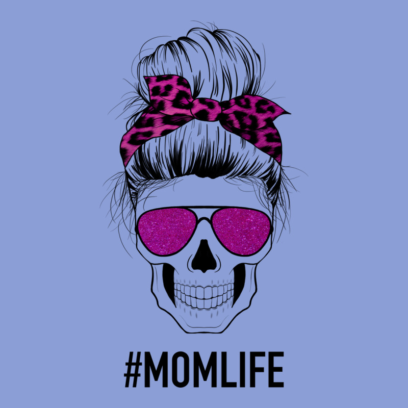 Purple Glitter, Leopard Patterned Mom Skull Long Sleeve Tee by Bettercallsaul | Teevron
