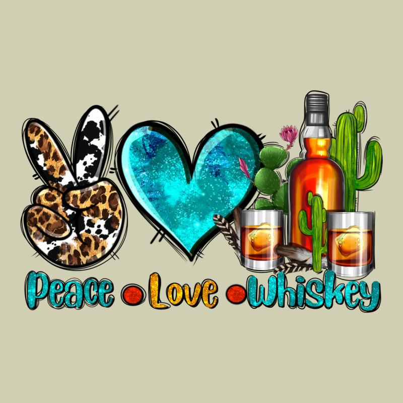 Peace Love Whiskey Heavy Core Tee by AdoDesignShop | Teevron