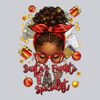 Santa Favorite Tax Specialist Afro Messy Bun Heavyweight Sweatshirt | Teevron