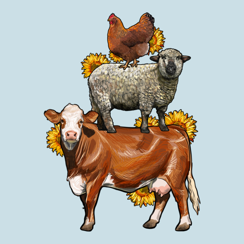 Farm Animals Stack Ladies Tee by LillyAllenDesigns | Teevron