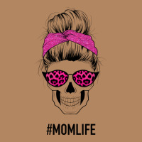 Pink Glitter, Leopard Pattern Mom Skull Long Sleeve Tee | Teevron