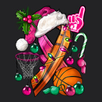 Pink Christmas Breast Cancer Ribbon Basketball Vintage Tee | Teevron