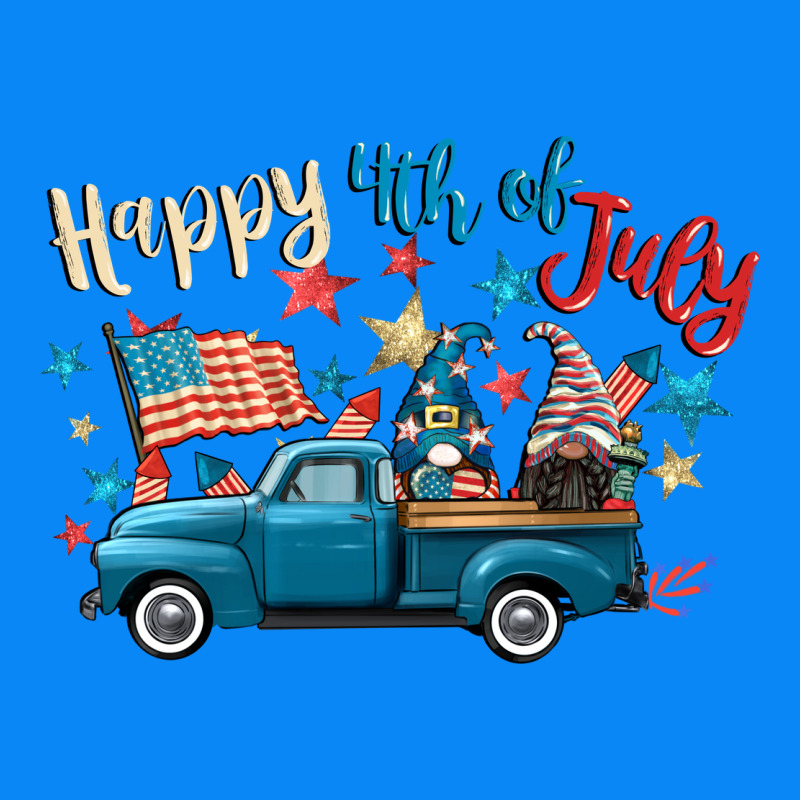 Happy 4th Of July Gnome Truck Zipper Hoodie by CowGirlArtShop | Teevron