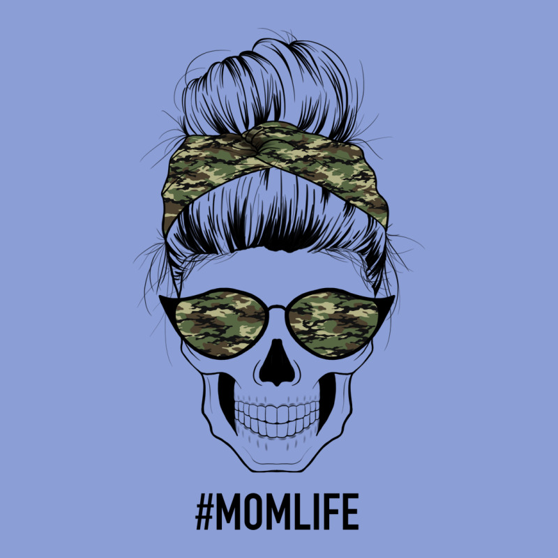 Camouflage Pattern Mom Skull Long Sleeve Tee by Bettercallsaul | Teevron