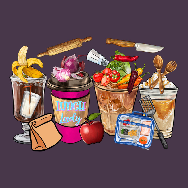 Lunch Lady Coffee Cups Heavyweight Hoodie by FaDigitalArtStudio | Teevron