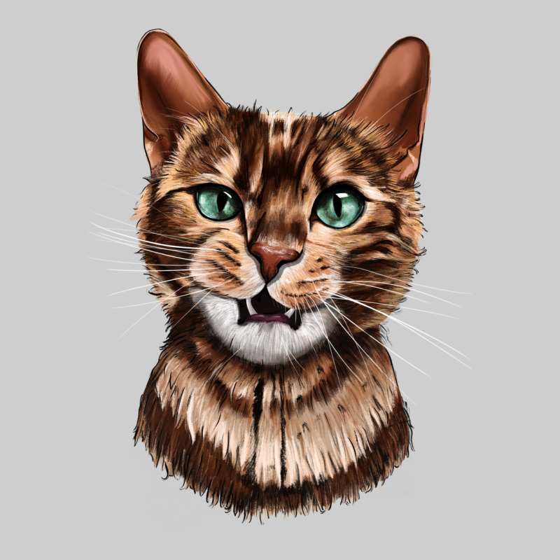 Bengal Cat Face Premium Tee by LillyAllenDesigns | Teevron