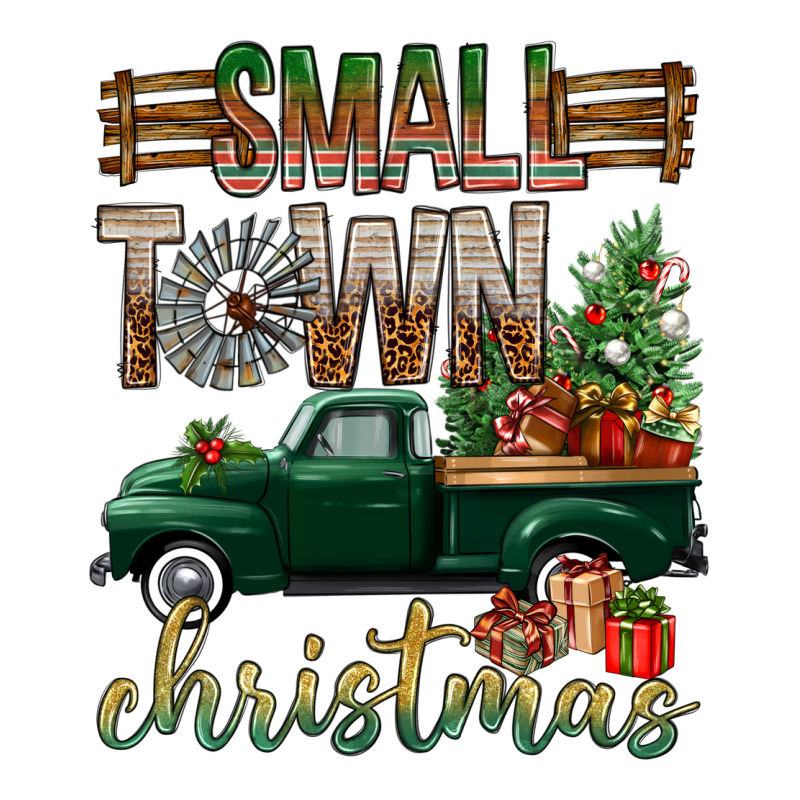 Small Town Christmas With Truck Classic Tee by BundleAndBundleShop | Teevron