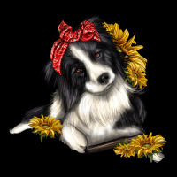 Border Collie With Bandanna Heavyweight Sweatshirt | Teevron