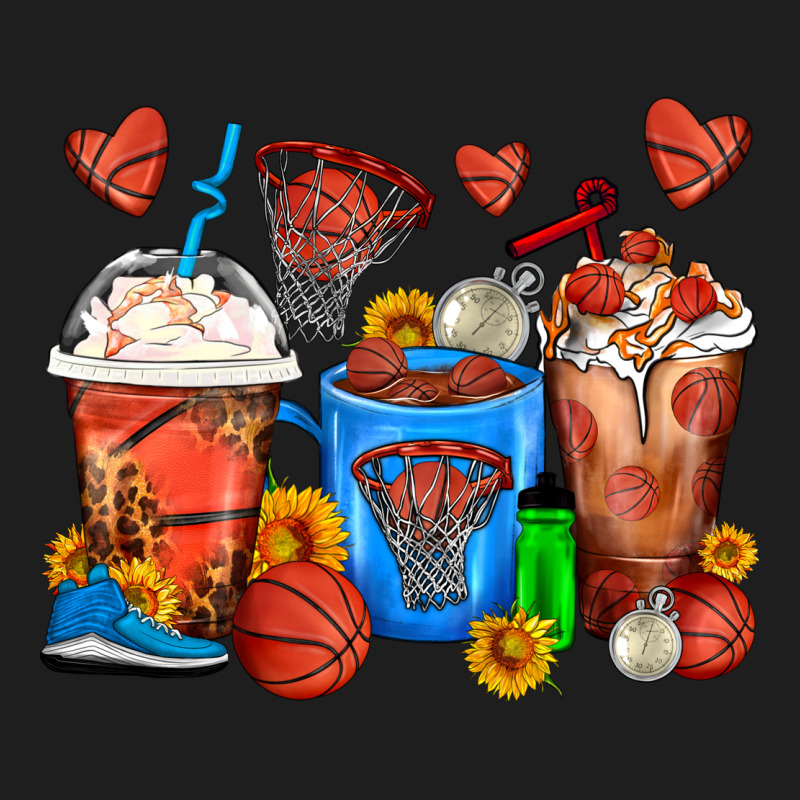Basketball Coffee Cups Heavyweight Hoodie by FaDigitalArtStudio | Teevron