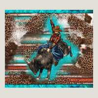 Western Rodeo Bullfighter Serape Leopards Turquoise's Gliterrs Heavy Core Tee | Teevron