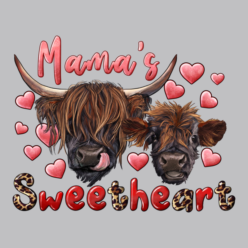 Mama's Sweetheart Highland Cow And Calf Long Sleeve Tee by RanaPortraitStore | Teevron