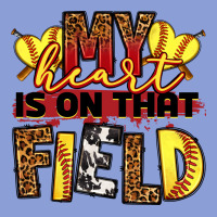 Softball My Heart Is On That Field Long Sleeve Tee | Teevron