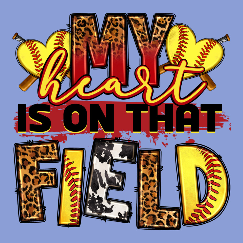 Softball My Heart Is On That Field Long Sleeve Tee by RanaPortraitStore | Teevron