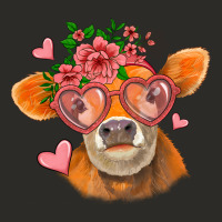 Valentines Day Orange Cow Heavy Core Tee | Teevron